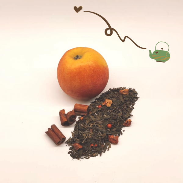 Té Verde Manzana Asada Bio - Imagen 2