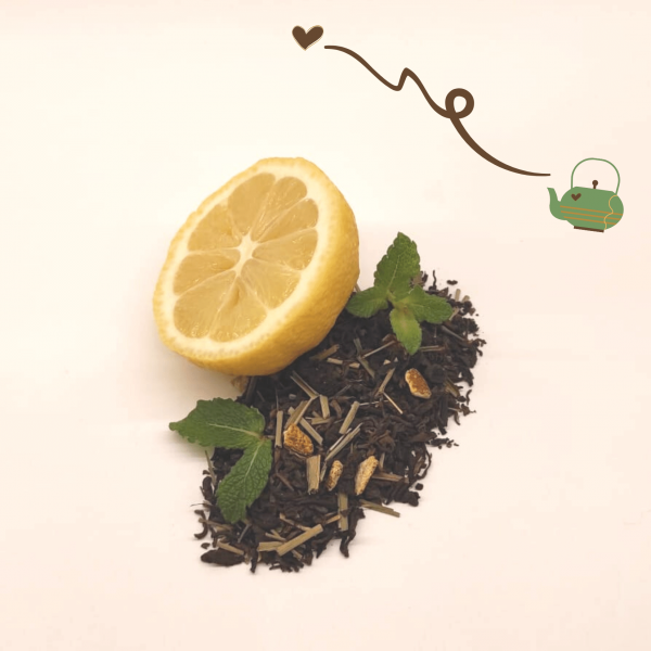 Té rojo aromatizado Pu-Erh Limón y Menta - Imagen 2
