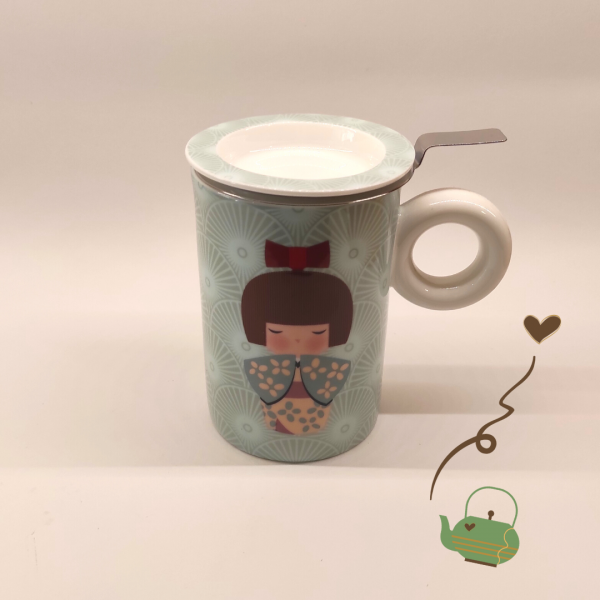 Taza Infusora de Porcelana Hitobito - Imagen 8
