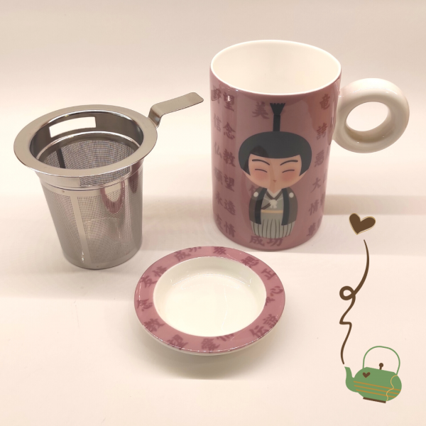 Taza Infusora de Porcelana Hitobito - Imagen 5