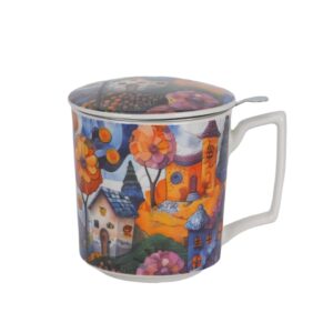 Taza Infusora Casitas de Campo