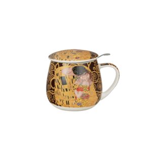 Taza Infusora El Beso by Klimt marrón