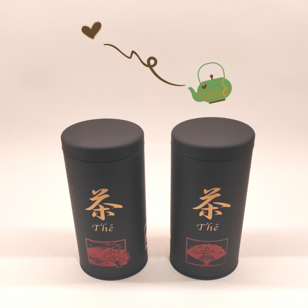 Set  2 Latas Japonesas Thé Black - Imagen 2