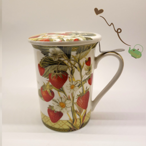 Taza Infusora Fresas