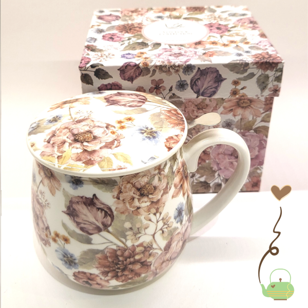 Taza Infusora "Pastel Flowers" 350 ml - Imagen 3